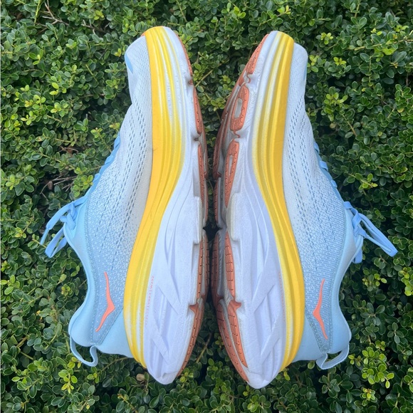 Hoka One One Womens Bondi 8 1127952 SSCA Blue Running Shoes Sneakers Sz 11 B - Picture 11 of 16